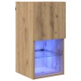 Mueble de TV Montado en la Pared Roble artesanal en Muebles TV | Comprar online en Foro24