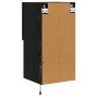 Mueble de TV Montado en la Pared Roble Negro 30,5 x 30 x 60 cm