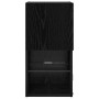 Gabinetes para TV Montados en la Pared 2 pcs Roble Negro