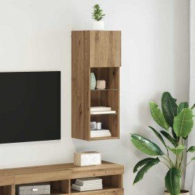 Mueble de TV Montado en la Pared Roble artesanal