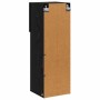 Gabinetes para TV Montados en la Pared 2 pcs Roble Negro