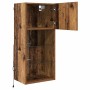 Gabinetes para TV Montados en la Pared 2 pcs Madera Vieja