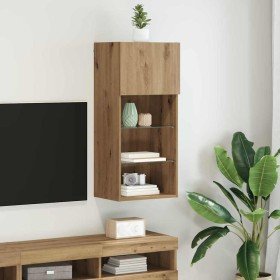 Mueble de TV Montado en la Pared Roble artesanal en Muebles TV | Comprar online en Foro24