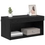 Gabinete de TV Roble Negro 60 x 30 x 30 cm Madera contrachapada