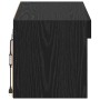 Gabinete de TV Roble Negro 60 x 30 x 30 cm Madera contrachapada
