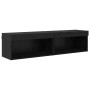 Muebles para TV 2 pcs Roble Negro 60 x 30 x 30 cm