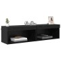 Muebles para TV 2 pcs Roble Negro 60 x 30 x 30 cm