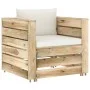 Gartenmöbel 2 Stk. mit grün imprägnierten Holzkissen von vidaXL, Gartensets - Ref: Foro24-3074533, Preis: 173,48 €, Rabatt: %