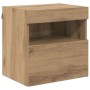 Mueble de TV Montado en la Pared Roble artesanal en Muebles TV | Comprar online en Foro24