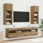 Mueble de TV Montado en la Pared Roble artesanal en Muebles TV | Comprar online en Foro24