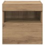 Mueble de TV Montado en la Pared Roble artesanal en Muebles TV | Comprar online en Foro24