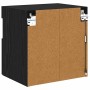 Gabinetes de pared para TV 2 pcs Roble Negro 40 x 30 x 40 cm