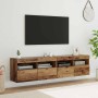Gabinetes de pared para TV 2 pcs Madera Vieja 80 x 30 x 40 cm