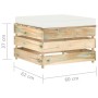 Garden furniture 2 pieces with green impregnated wood cushions by vidaXL, Garden sets - Ref: Foro24-3074533, Price: 175,76 €,...