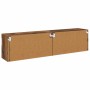 Gabinetes de pared para TV 2 pcs Madera Vieja 80 x 30 x 40 cm