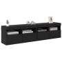 Gabinetes de pared para TV 2 pcs Roble Negro 80 x 30 x 40 cm en Muebles TV | Comprar online en Foro24