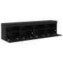 Gabinetes de pared para TV 2 pcs Roble Negro 80 x 30 x 40 cm en Muebles TV | Comprar online en Foro24
