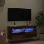 Mueble de TV Montado en la Pared Madera Vieja 100 x 30 x 40 cm