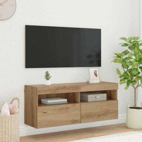 Mueble de TV Montado en la Pared Roble artesanal en Muebles TV | Comprar online en Foro24