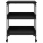 Carro de Cocina Roble Negro 60 x 41 x 80.5 cm en Carros e islas | Comprar online en Foro24