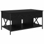 Mesa de Café Roble negro 100 x 55 x 50 cm Madera contrachapada
