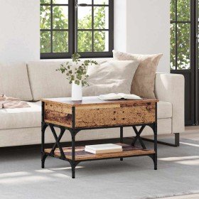 Mesa de Café Madera Vieja 70x50x50cm Madera contrachapada en Mesitas de noche | Comprar online en Foro24