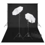 Photo studio kit black backdrop 600x300 cm and lights by vidaXL, Flashes and studio lighting - Ref: Foro24-160179, Price: 145...