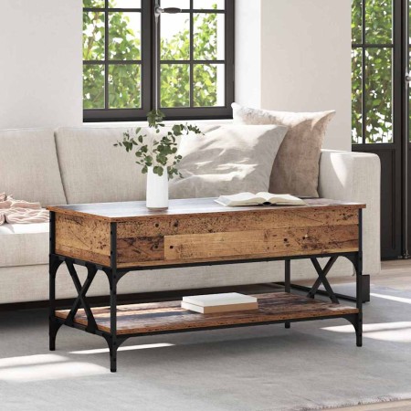 Mesa de Café Madera Vieja 100 x 50 x 50 cm Madera contrachapada