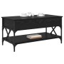 Mesa de Café Roble Negro 100 x 50 x 50 cm Madera contrachapada