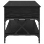 Mesa de Café Roble Negro 100 x 50 x 50 cm Madera contrachapada