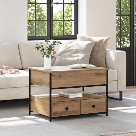 Mesa de Café Roble artisan 70x50x50cm Madera contrachapada