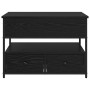 Mesa de Café Roble negro 70x50x50cm Madera contrachapada