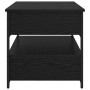 Mesa de Café Roble negro 70x50x50cm Madera contrachapada