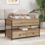 Mesa de Café con cajón Roble artesanal 85 x 50 x 50 cm