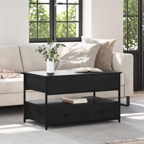 Mesa de Café Roble Negro 85 x 50 x 50 cm Madera de ingeniería en Mesitas de noche | Comprar online en Foro24