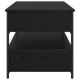 Mesa de Café Roble Negro 85 x 50 x 50 cm Madera contrachapada