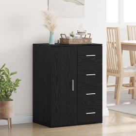Vitrina Roble Negro 59 x 39 x 80 cm Madera contrachapada en Aparadores | Comprar online en Foro24