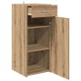 Vitrina Roble negro 42.5 x 40 x 93 cm Madera contrachapada en Aparadores | Comprar online en Foro24