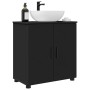 Gabinete de Baño Negro 61 x 35 x 64 cm Madera contrachapada