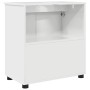 Gabinete de Baño con estante Blanco brillante 61 x 35 x 64 cm