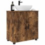 Gabinete de Baño con estante Roble ahumado 61 x 35 x 64 cm