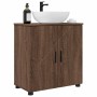 Gabinete de Baño con estante Marrón roble 61 x 35 x 64 cm