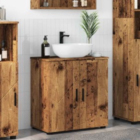 Gabinete de Baño con puerta Madera Vieja 61 x 35 x 64 cm en Tocadores de baño | Comprar online en Foro24