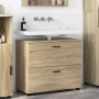 Gabinete de Baño con cajón Roble Sonoma 76.5 x 35 x 64 cm