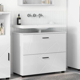 Gabinete de Baño con cajón brillante 76,5 x 35 x 64 cm en Tocadores de baño | Comprar online en Foro24