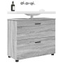 Gabinete de Baño con cajón Gris sonoma 76.5 x 35 x 64 cm