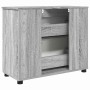 Gabinete de Baño con cajón Gris sonoma 76.5 x 35 x 64 cm