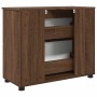 Gabinete de Baño con cajón Marrón roble 76.5 x 35 x 64 cm