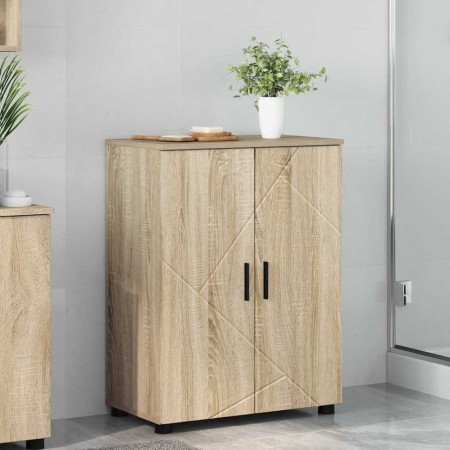 Gabinete de Baño con estante Roble Sonoma 60 x 35 x 80 cm