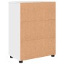 Gabinete de Baño con estante Blanco brillante 60 x 35 x 80 cm